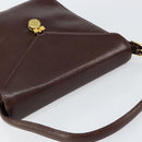GIVENCHY Umhängetasche Leder geprägt Dunkelbraun Gold Original am9398-6