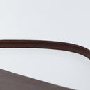 GIVENCHY Shoulder Bag Leather embossed Dark Brown Gold Auth am9398-8