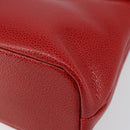 GIVENCHY Shoulder Bag Leather embossed 2way Red Gold Auth am9399-14