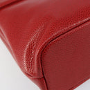 GIVENCHY Shoulder Bag Leather embossed 2way Red Gold Auth am9399-9