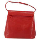 GIVENCHY Shoulder Bag Leather embossed 2way Red Gold Auth am9399-2