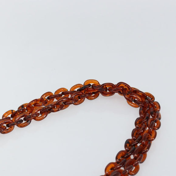 GIVENCHY Chain Shoulder Bag Enamel Red Gold Auth am9400