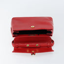 GIVENCHY Shoulder Bag Leather Embossed 2way Black Auth am9401-10