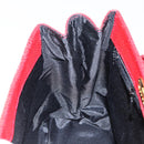 GIVENCHY Shoulder Bag Leather Embossed 2way Black Auth am9401-21