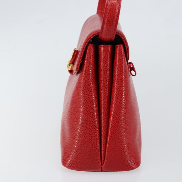 GIVENCHY Shoulder Bag Leather Embossed 2way Black Auth am9401