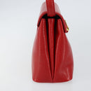 GIVENCHY Shoulder Bag Leather Embossed 2way Black Auth am9401-4