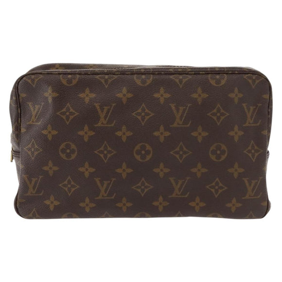 LOUIS VUITTON Monogram Trousse Toilette 28 Clutch Bag M47522 LV Auth am9404