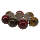 FENDI Colored Stones Bracelet metal Red Auth am9407V-4