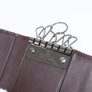 GUCCI Guccissima GG Canvas Key Case Leather Dark Brown 237509 Auth am9408V-9