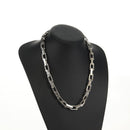 LOUIS VUITTON Chain Necklace Metal Silver M00307 LV Auth am9411M-10