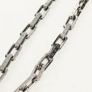 LOUIS VUITTON Chain Necklace Metal Silver M00307 LV Auth am9411M-3