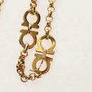 Salvatore Ferragamo Gancini Chain Belt metal Gold Auth am9413V-11