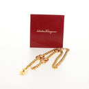 Salvatore Ferragamo Gancini Chain Belt metal Gold Auth am9413V-15