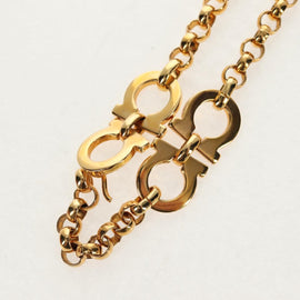 Salvatore Ferragamo Gancini Chain Belt metal Gold Auth am9413V - 0