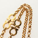 Salvatore Ferragamo Gancini Chain Belt metal Gold Auth am9413V-4