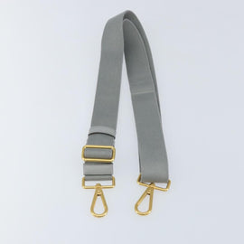 PRADA Adjustable Shoulder Strap Canvas 28.7""-48.8"" Gray Gold Auth am9414 - 0