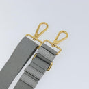 PRADA Adjustable Shoulder Strap Canvas 28.7""-48.8"" Gray Gold Auth am9414-5