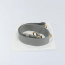PRADA Adjustable Shoulder Strap Canvas 28.7""-48.8"" Gray Gold Auth am9414-6