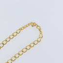 Christian Dior Chain Necklace metal Gold Tone Auth am9415V-10