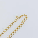 Christian Dior Chain Necklace metal Gold Tone Auth am9415V-5