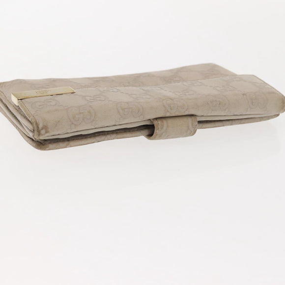 GUCCI GG Canvas Guccissima Key Case Wallet Leather 3 Set White Auth am9420