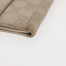 GUCCI GG Canvas Guccissima Key Case Wallet Leather 3 Set White Auth am9420-14