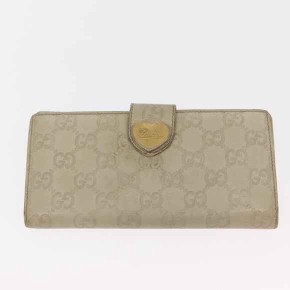 GUCCI GG Canvas Guccissima Key Case Wallet Leather 3 Set White Auth am9420