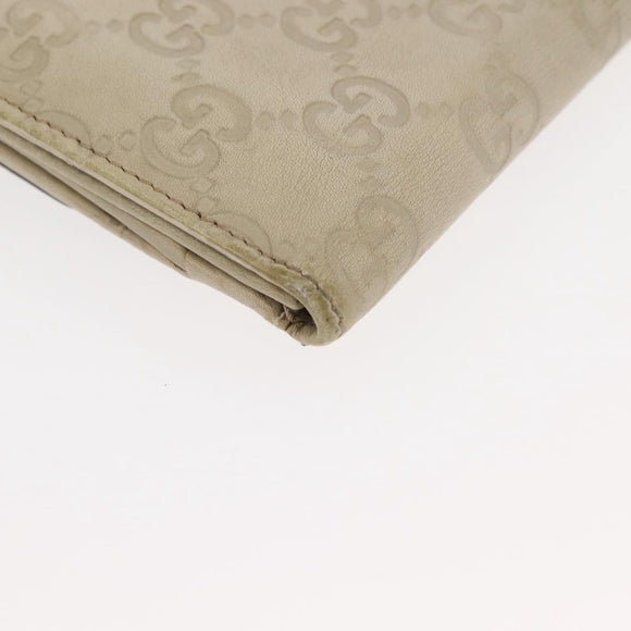 GUCCI GG Canvas Guccissima Key Case Wallet Leather 3 Set White Auth am9420