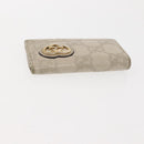 GUCCI GG Canvas Guccissima Key Case Wallet Leather 3 Set White Auth am9420-5
