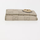 GUCCI GG Canvas Guccissima Key Case Wallet Leather 3 Set White Auth am9420-6