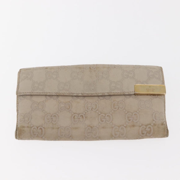 GUCCI GG Canvas Guccissima Key Case Wallet Leather 3 Set White Auth am9420