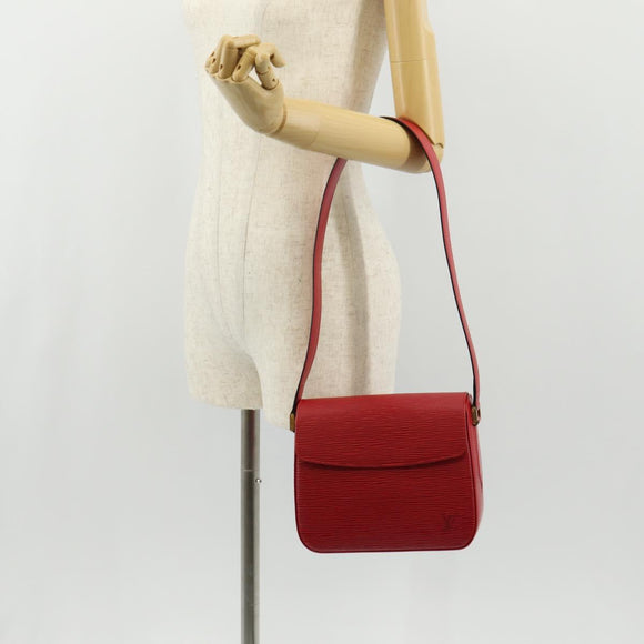 LOUIS VUITTON Epi Bushi Shoulder Bag Red M52207 LV Auth am9421V