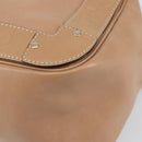 Chloe Eden Shoulder Bag Leather Brown Gold Auth am9424-14