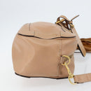 Chloe Eden Shoulder Bag Leather Brown Gold Auth am9424-3