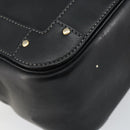 Chloe Eden Shoulder Bag Leather 2way Black Gold Auth am9425-16