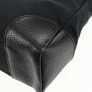 GUCCI GG Canvas Shoulder Bag Black Silver 110054 Auth am9428V-18