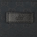 GUCCI GG Canvas Shoulder Bag Black Silver 110054 Auth am9428V-19