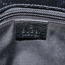 GUCCI GG Canvas Shoulder Bag Black Silver 110054 Auth am9428V-20