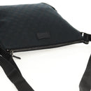 GUCCI GG Canvas Shoulder Bag Black Silver 110054 Auth am9428V-6