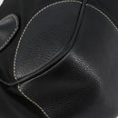 PRADA Shoulder Bag Nylon Leather Black Silver Auth am9430-18