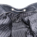PRADA Shoulder Bag Nylon Leather Black Silver Auth am9430-24