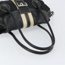 PRADA Shoulder Bag Nylon Leather Black Silver Auth am9430-7