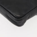 CHANEL Cambon Line Shoulder Bag Leather Black Silver CC Auth am9431-15