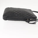 CHANEL Cambon Line Shoulder Bag Leather Black Silver CC Auth am9431-3