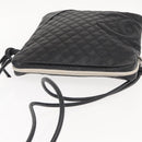 CHANEL Cambon Line Shoulder Bag Leather Black Silver CC Auth am9431-6