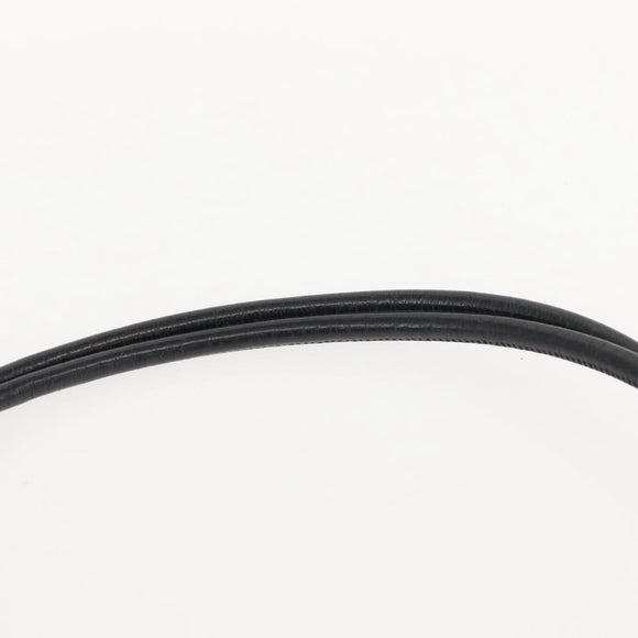 CHANEL Cambon Line Shoulder Bag Leather Black Silver CC Auth am9431