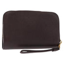 LOUIS VUITTON Taiga Baikal Clutch Bag Acajou M30186 LV Auth am9432-1