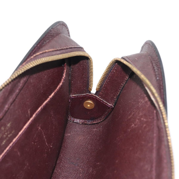 LOUIS VUITTON Taiga Baikal Clutch Bag Acajou M30186 LV Auth am9432