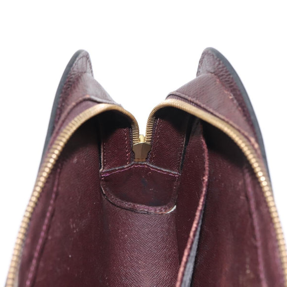 LOUIS VUITTON Taiga Baikal Clutch Bag Acajou M30186 LV Auth am9432