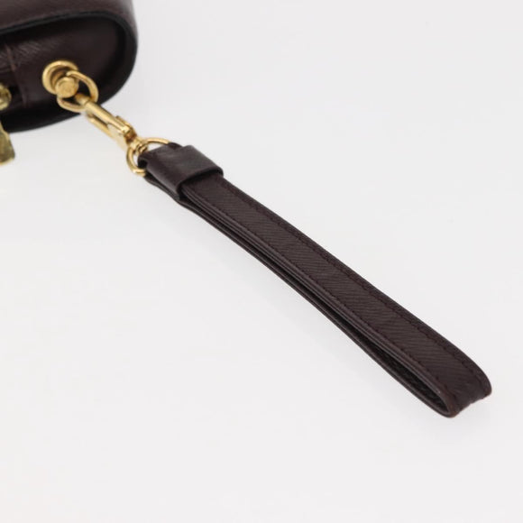 LOUIS VUITTON Taiga Baikal Clutch Bag Acajou M30186 LV Auth am9432